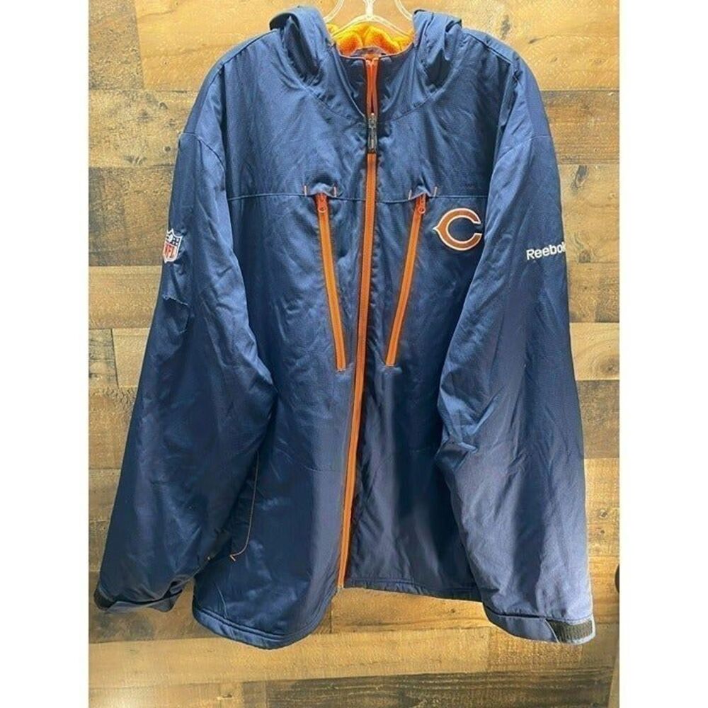 NFL‎ Reebok On Field Chicago Bears Windbreaker Jacket Size 2XL